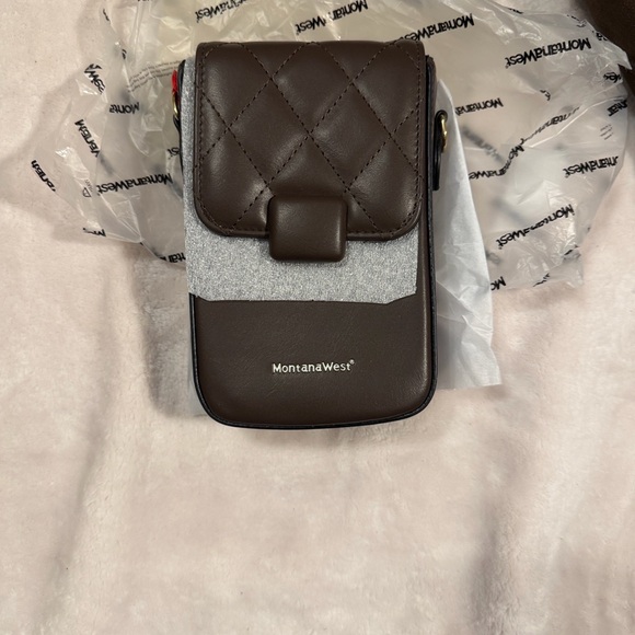 Montana West Handbags - Montana West Quilted Brown Crossbody